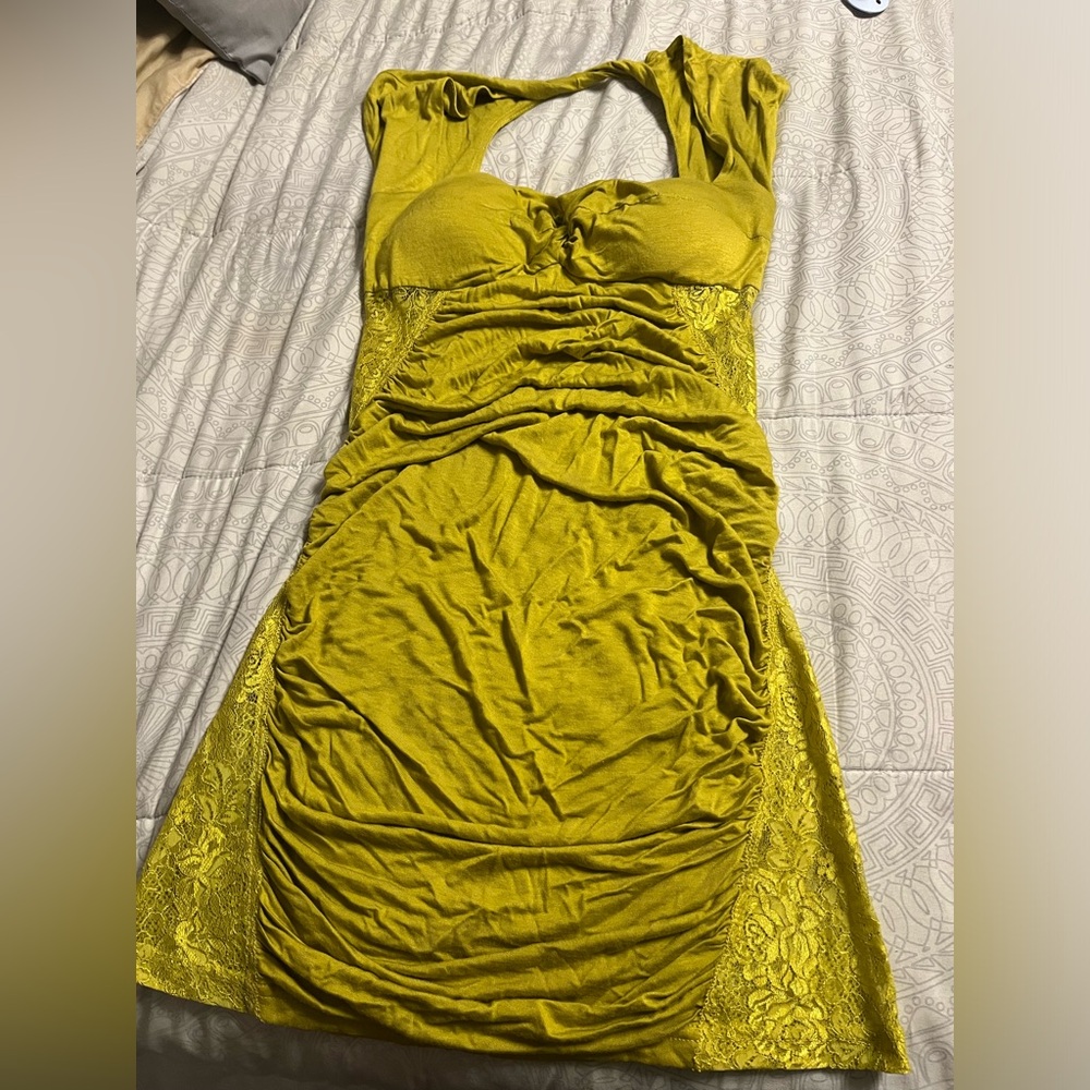 New - Green Dress with Lace
